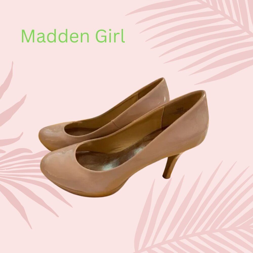 Madden Girl nude color heel Women’s size 8 nude shoes pumps high designer cute - Picture 8 of 8